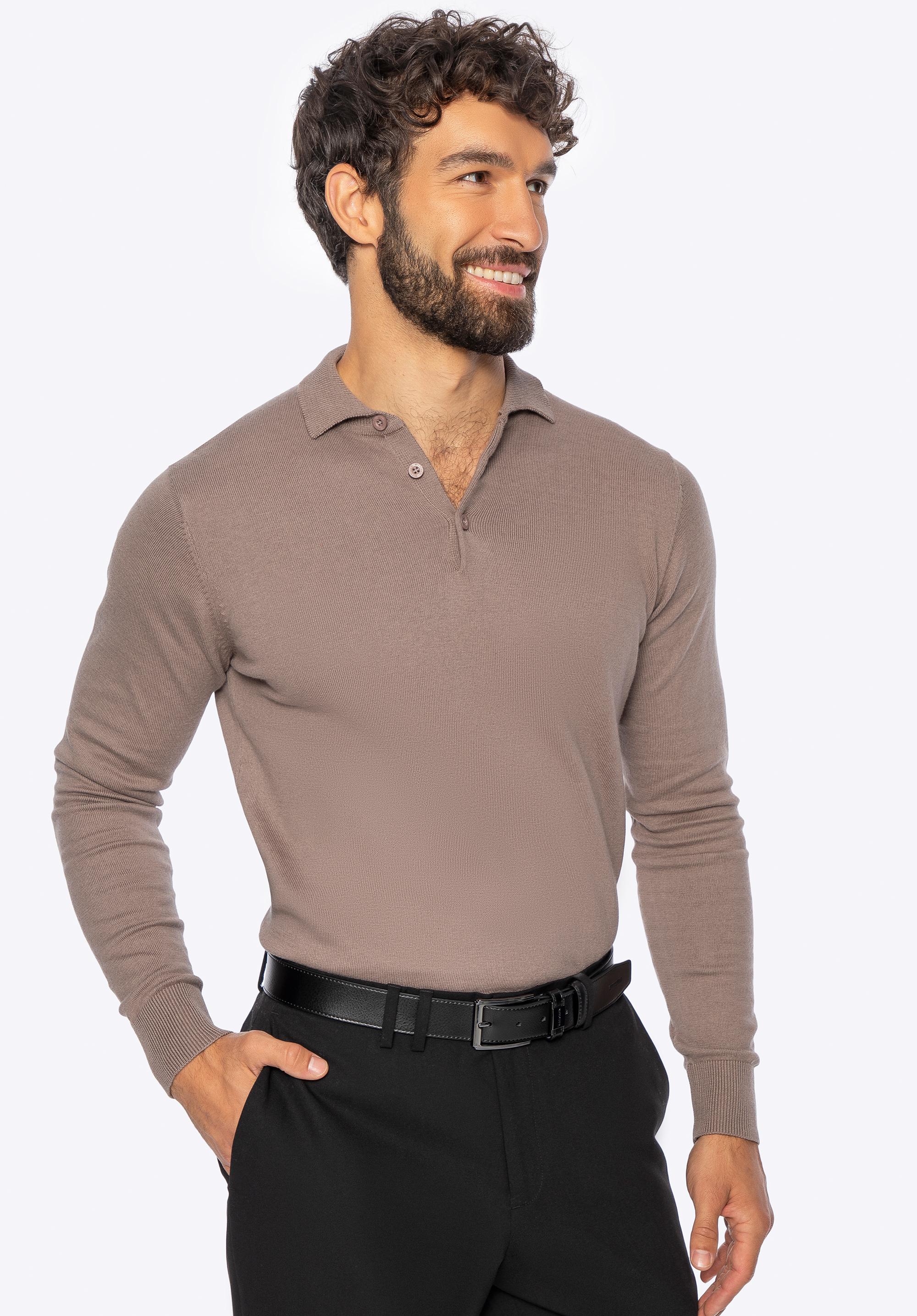 Чоловічий светр з бавовни з додаванням кашеміру