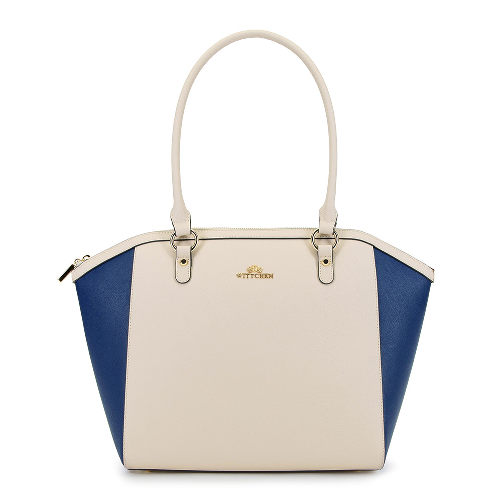 

Сумка женская, Бежево-синий