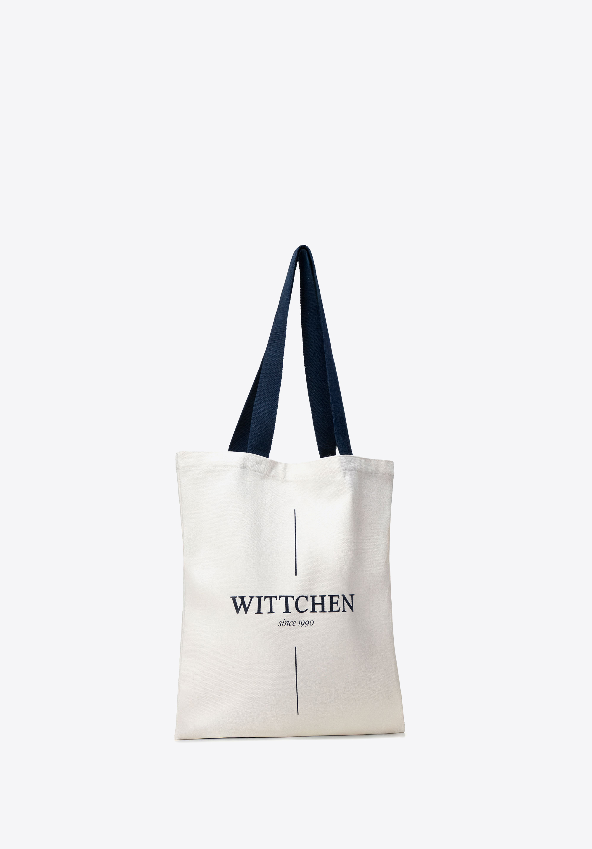 Сумка з логотипом з полотна, кремово-темно-синій, 29-4-900-2X, Фото 1