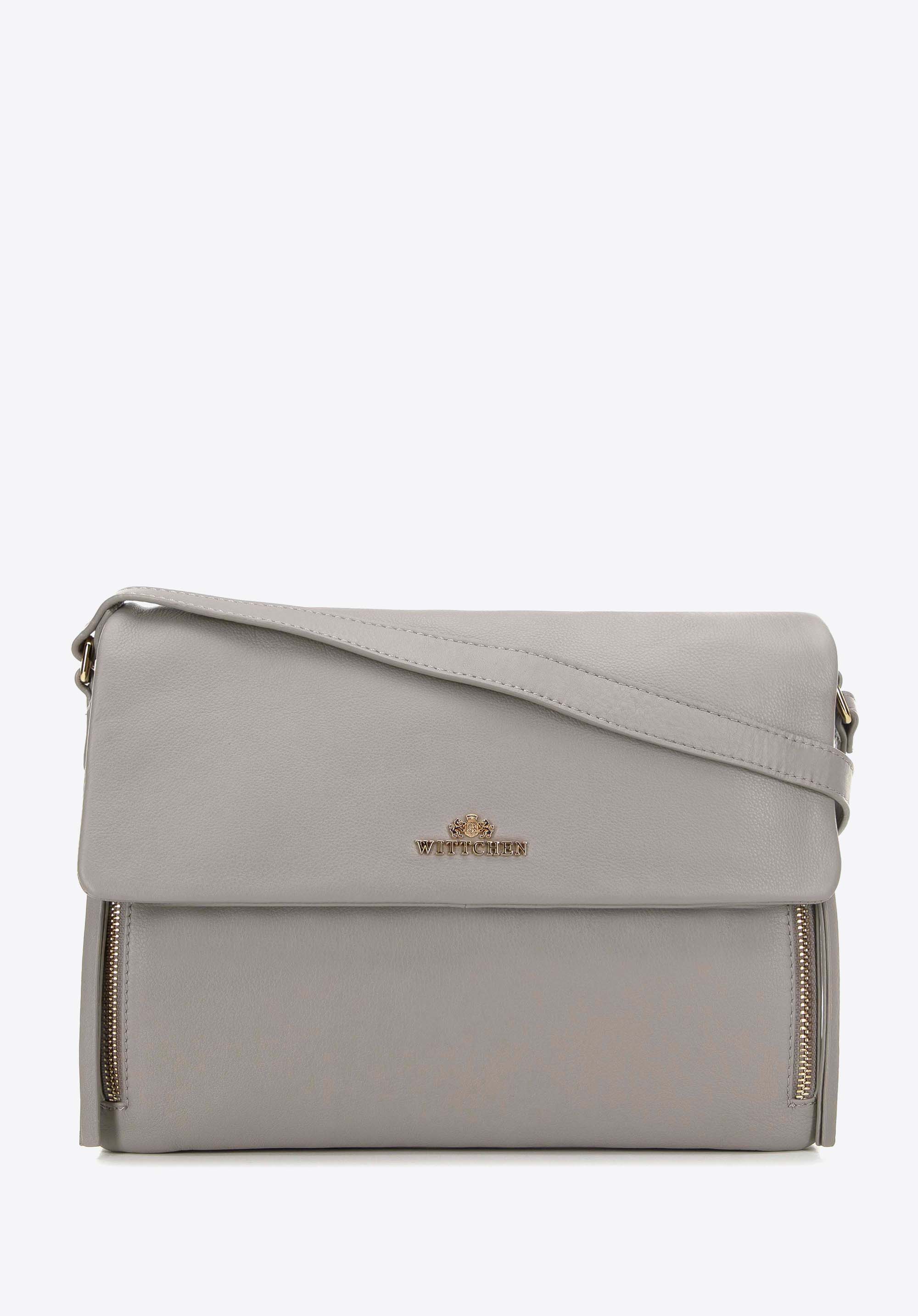 3-komorová crossbody kabelka, šedá, 99-4E-003-9, Obrázek 1