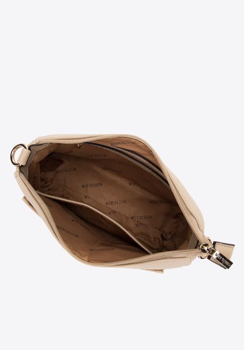 Dámská kabelka z ekologické kůže s otevřenou kapsou a pouzdrem, béžová, 98-4Y-512-9, Obrázek 5