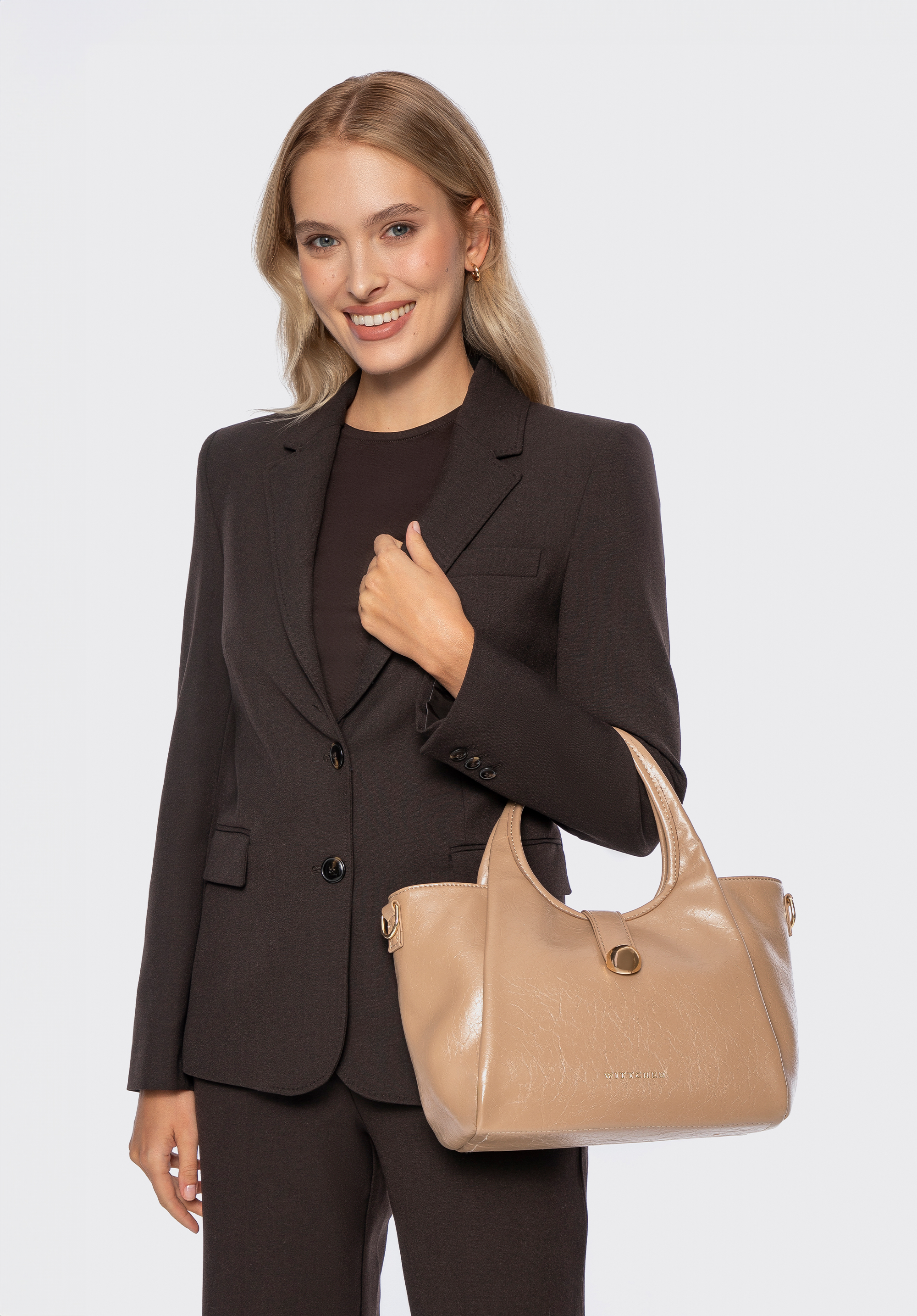 Dámska kabelka z umelej kože s odnímateľným popruhom