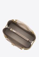 Dámská kožená kabelka s řetízkem, béžová, 98-4E-214-9, Obrázek 4