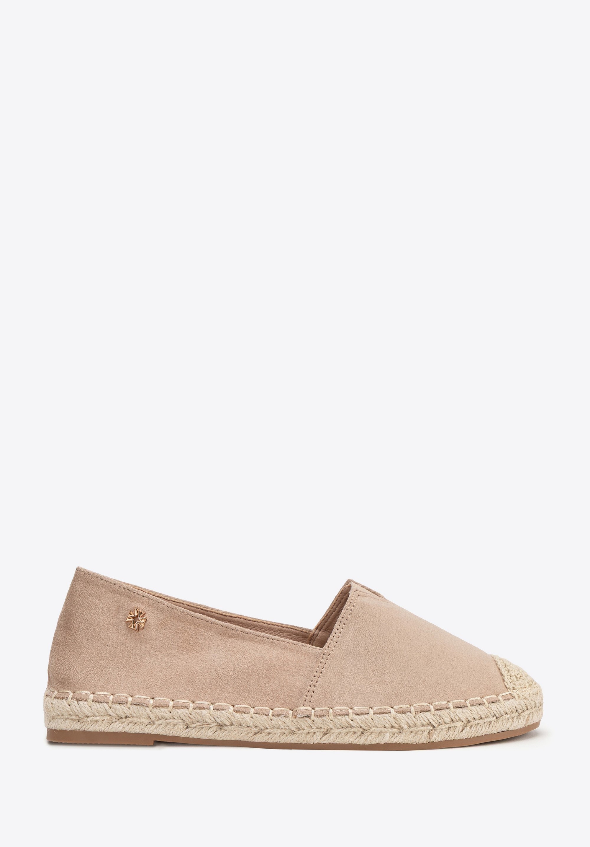 Dámske espadrilky so zapletenou špičkou, béžová, 100-DP-805-9-37, Obrázok 1
