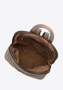 Dámský trapézový batoh z ekologické kůže s nýty, béžová, 98-4Y-605-5, Obrázek 3