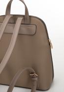 Dámský trapézový batoh z ekologické kůže s nýty, béžová, 98-4Y-605-5, Obrázek 4