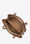 Dvoukomorová prošívaná dámská kabelka z ekologické kůže, béžová, 97-4Y-617-9, Obrázek 4