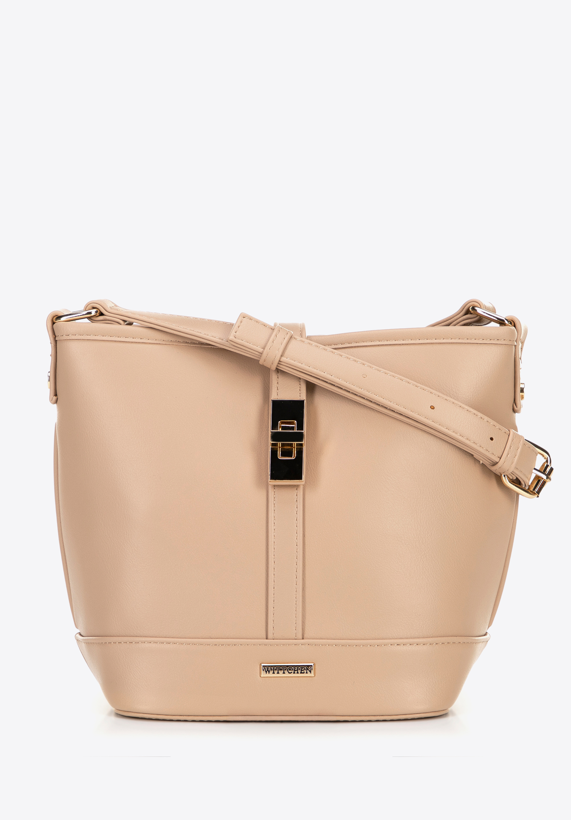 Hobo taška z umělé kůže, béžová, 100-4Y-201-9, Obrázek 1