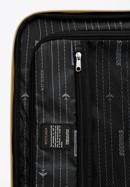 Malý měkký kufr s lesklým zipem na přední straně, béžová, 56-3S-851-35, Obrázek 8