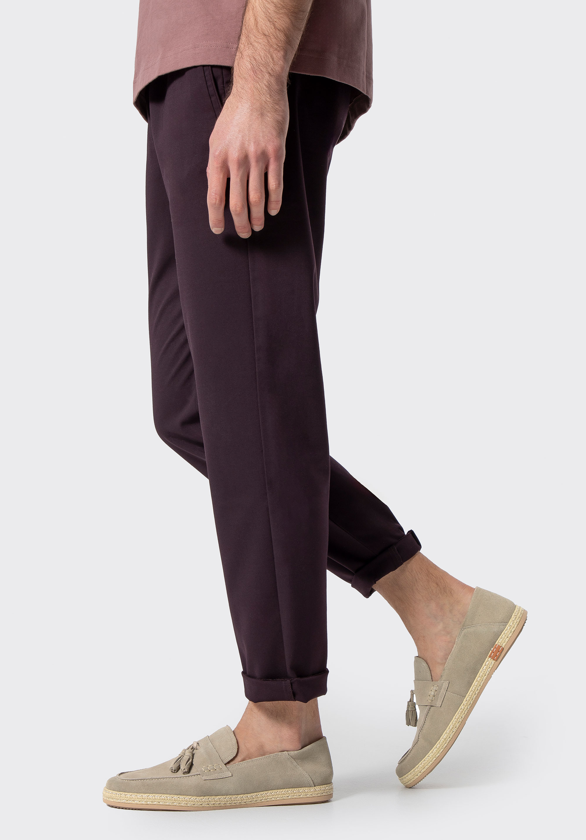 Pánske semišové mokasíny so strapcami, béžová, 100-M-503-9-44, Obrázok 1