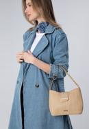 Pletená dámská kabelka s řetízkem, béžová, 98-4Y-410-P, Obrázek 15