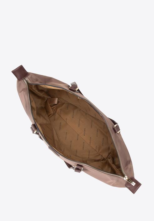 Velka dámská nylonová kabelka, béžová, 97-4Y-101-1, Obrázek 4