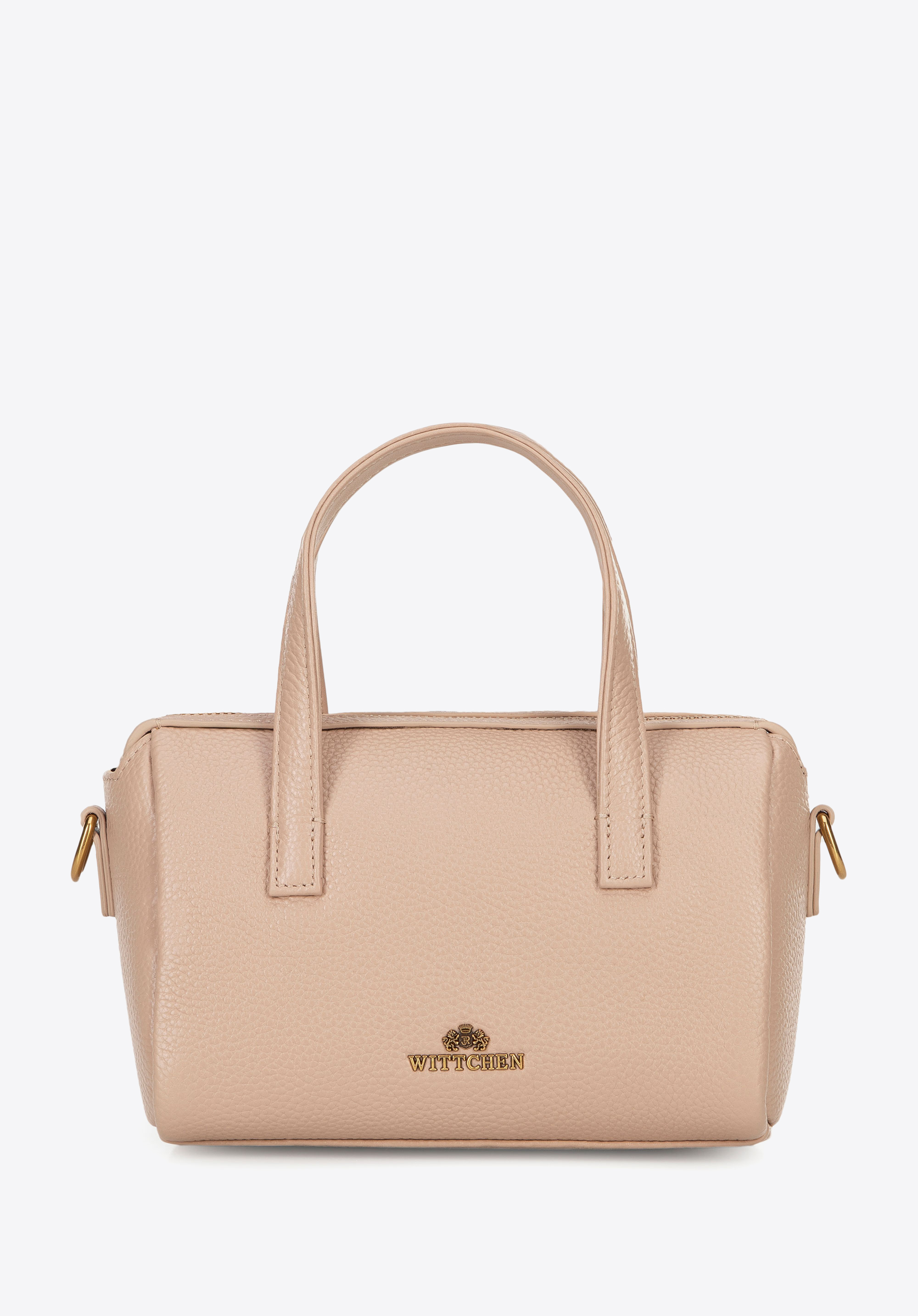Women''s small leather tote bag, béžová, 100-4E-212-9, Obrázok 1