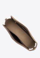 Zaoblená kožená dámská kabelka, béžová, 98-4E-217-1, Obrázek 3