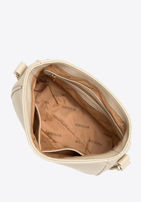 Dámská kabelka s ekologickou kožešinou, béžově šedá, 97-4Y-501-9, Obrázek 3