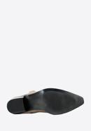 Dámské vyšívané semišové kovbojské boty, béžově šedá, 97-D-854-5-40, Obrázek 5