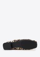 Kožené dámské boty s leopardím vzorem, béžovo-černá, 98-D-963-4-38, Obrázek 6