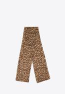 Dámský šátek s drobným leopardím potiskem, béžovo hnědá, 98-7D-X08-X3, Obrázek 2