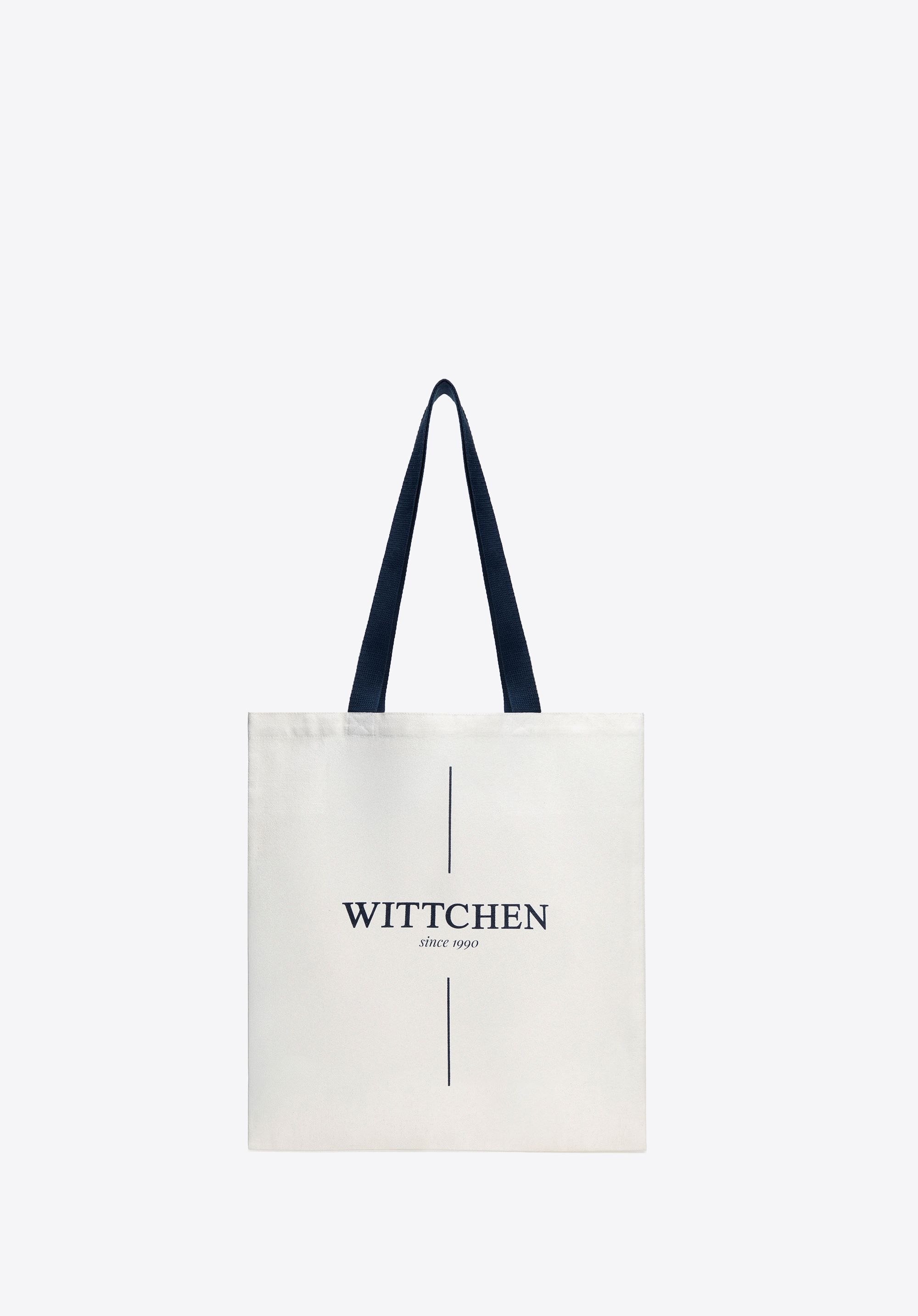 Plátenná kabelka s logom, béžovo-tmavomodrá, 29-4-900-2X, Obrázok 1