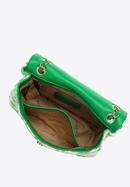 Dámská kabelka z kostkované látky a hmyzem, béžovo-zelená, 98-4Y-205-P, Obrázek 4