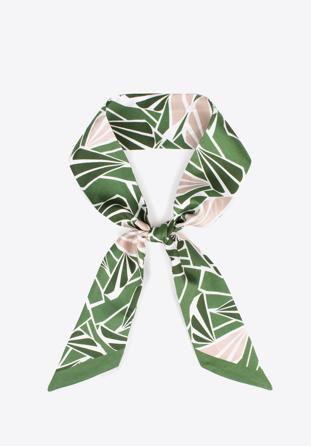 Dámský hedvábný šátek, béžovo-zelená, 97-7T-001-X11, Obrázek 1