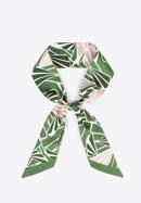 Dámský hedvábný šátek, béžovo-zelená, 97-7T-001-X2, Obrázek 1