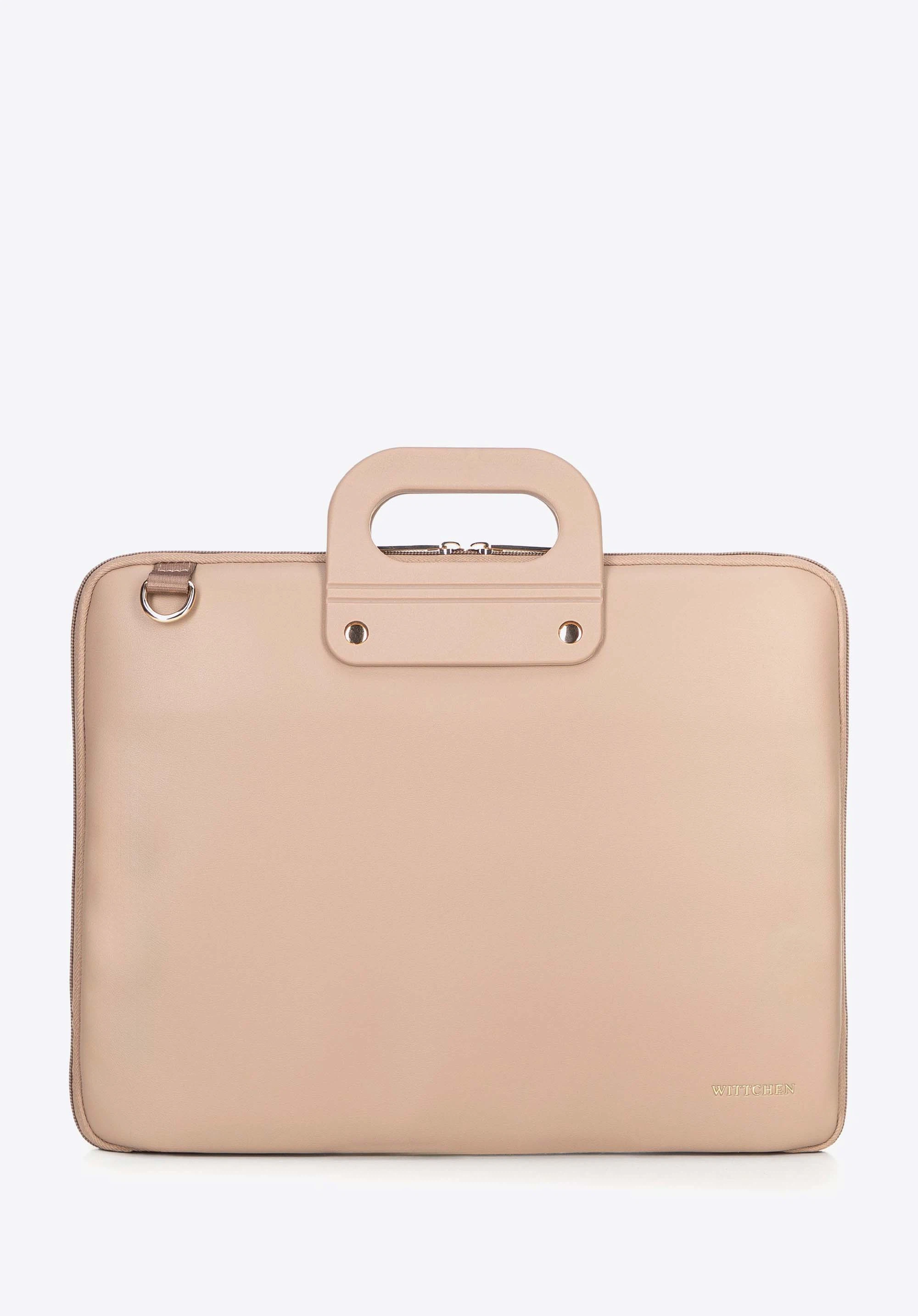 15”-os ökobőr laptoptáska, bézs, 100-3P-902-9, Fénykép 1