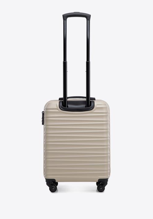 ABS bordázott kabin bőrönd, bézs, 56-3A-311-85, Fénykép 3