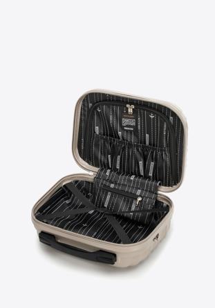 ABS bordázott kozmetikai táska, bézs, 56-3A-314-86, Fénykép 1