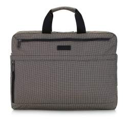 Férfi 17 ”-os laptop táska, nagy oldalsó zsebbel, bézs-fekete, 92-3P-101-8, Fénykép 1