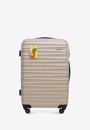 Közepes ABS bőrönd - azonosító címkével, bézs, 56-3A-312-86Z2, Fénykép 1