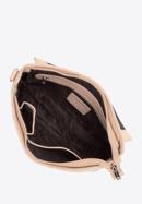 Lapos női steppelt bőr táska, bézs, 97-4E-029-3, Fénykép 3