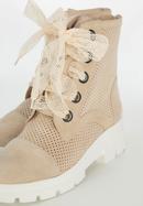 Lyukacsos felületű női cipő, bézs, 94-D-812-Z-39, Fénykép 7
