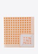 Selyemzsebkendő négyzet, bézs-narancs, 92-7P-001-X5, Fénykép 1