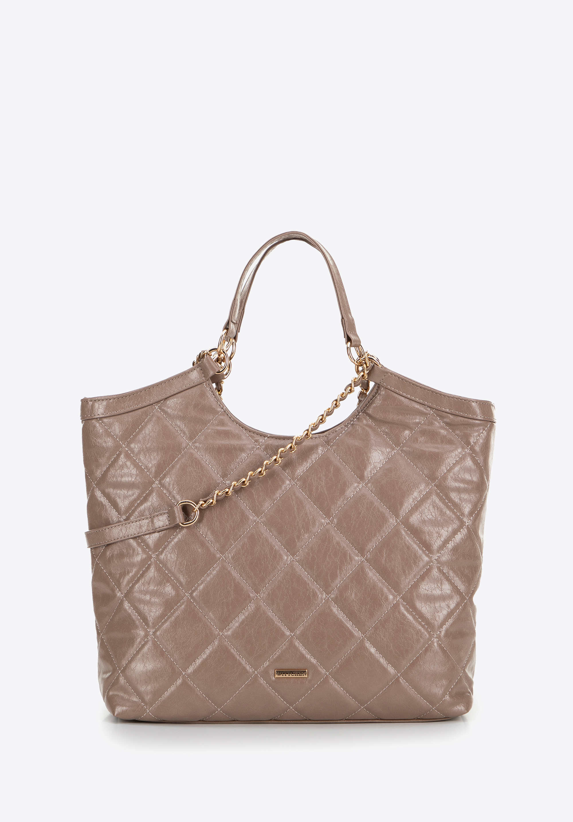 Női steppelt műbőr bevásárlótáska