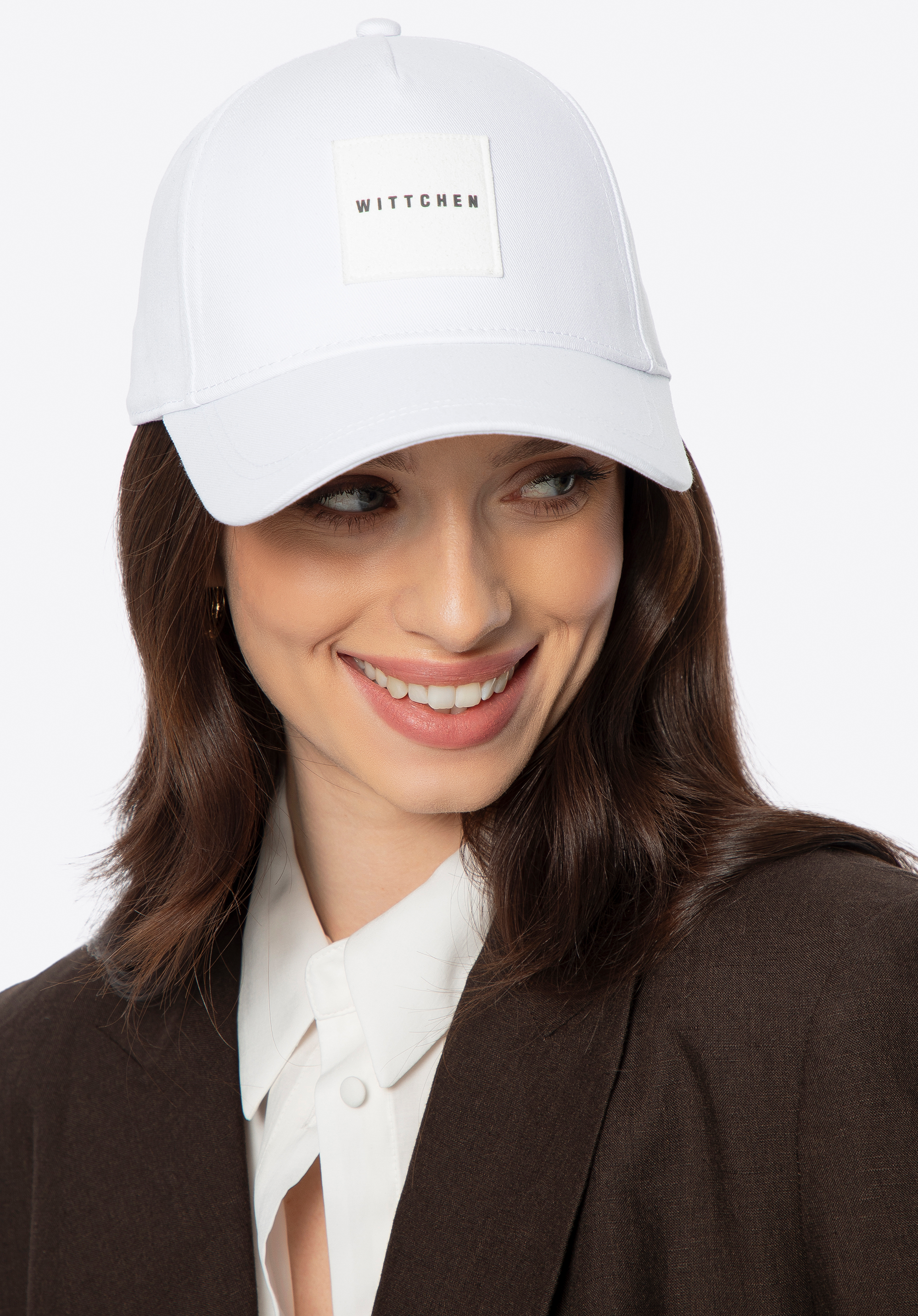 Bavlnená baseballová čiapka, biela, 100-HF-007-0, Obrázok 1