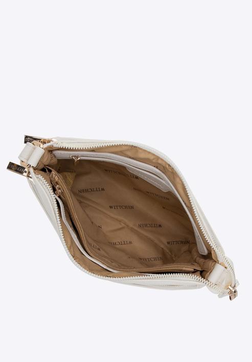 Dámská kabelka s přední kapsou, bílá, 98-4Y-216-9, Obrázek 3