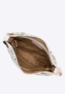 Dámská kabelka z ekologické kůže s květinami, bílá, 98-4Y-203-0, Obrázek 3