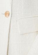 Dámské sako, bílá, 98-9X-500-N-S, Obrázek 5