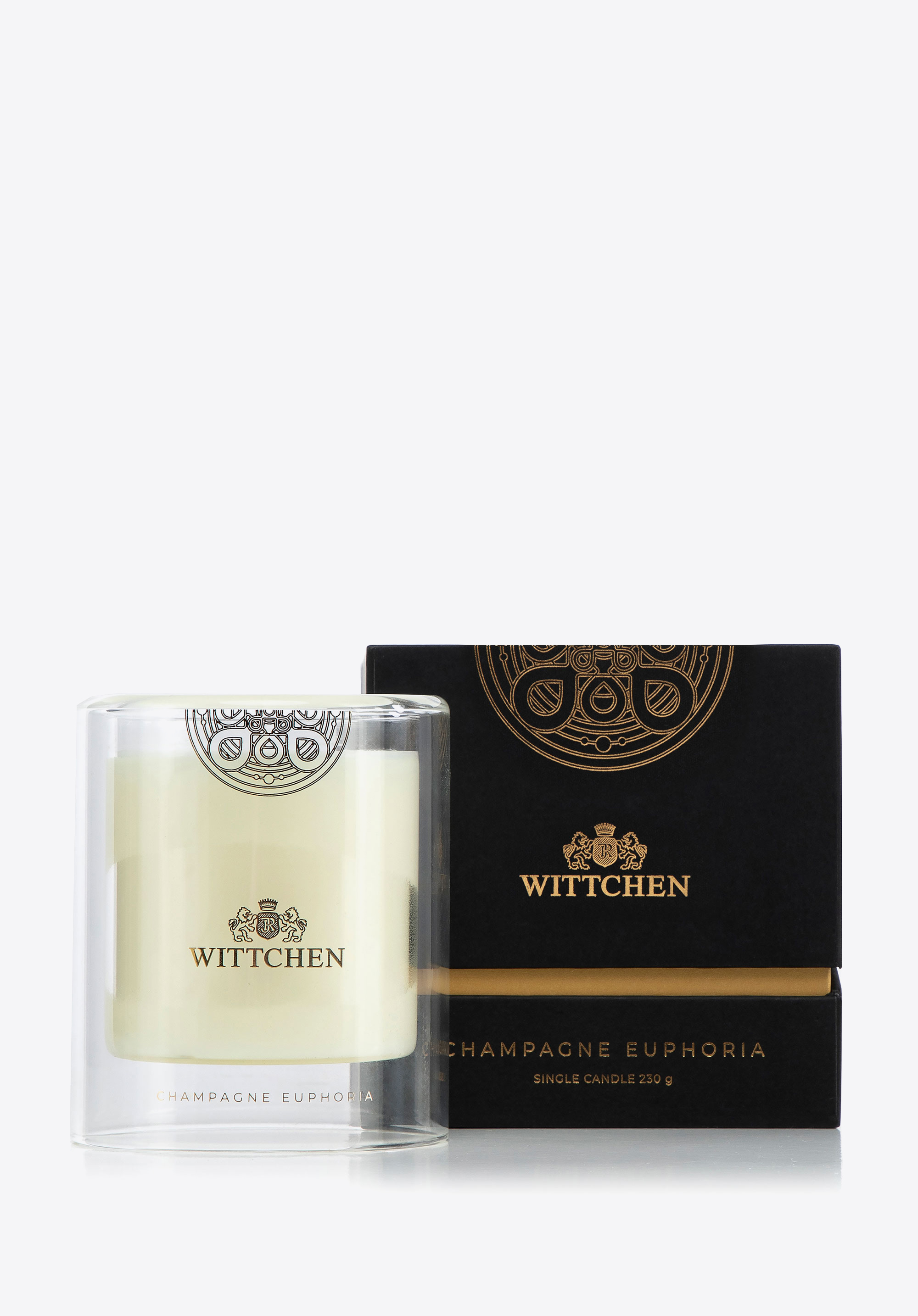 Malá sójová svíčka s bavlněným knotem Champagne Euphoria | WITTCHEN, bílá, 1-HC-104-TC, Obrázek 1