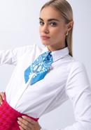 Dámský hedvábný šátek, bílo-modrá, 97-7T-001-X15, Obrázek 15