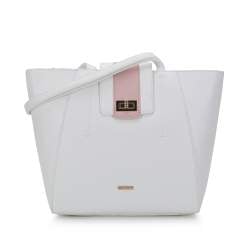 Dámská kabelka, bílo-růžová, 94-4Y-628-0, Obrázek 1