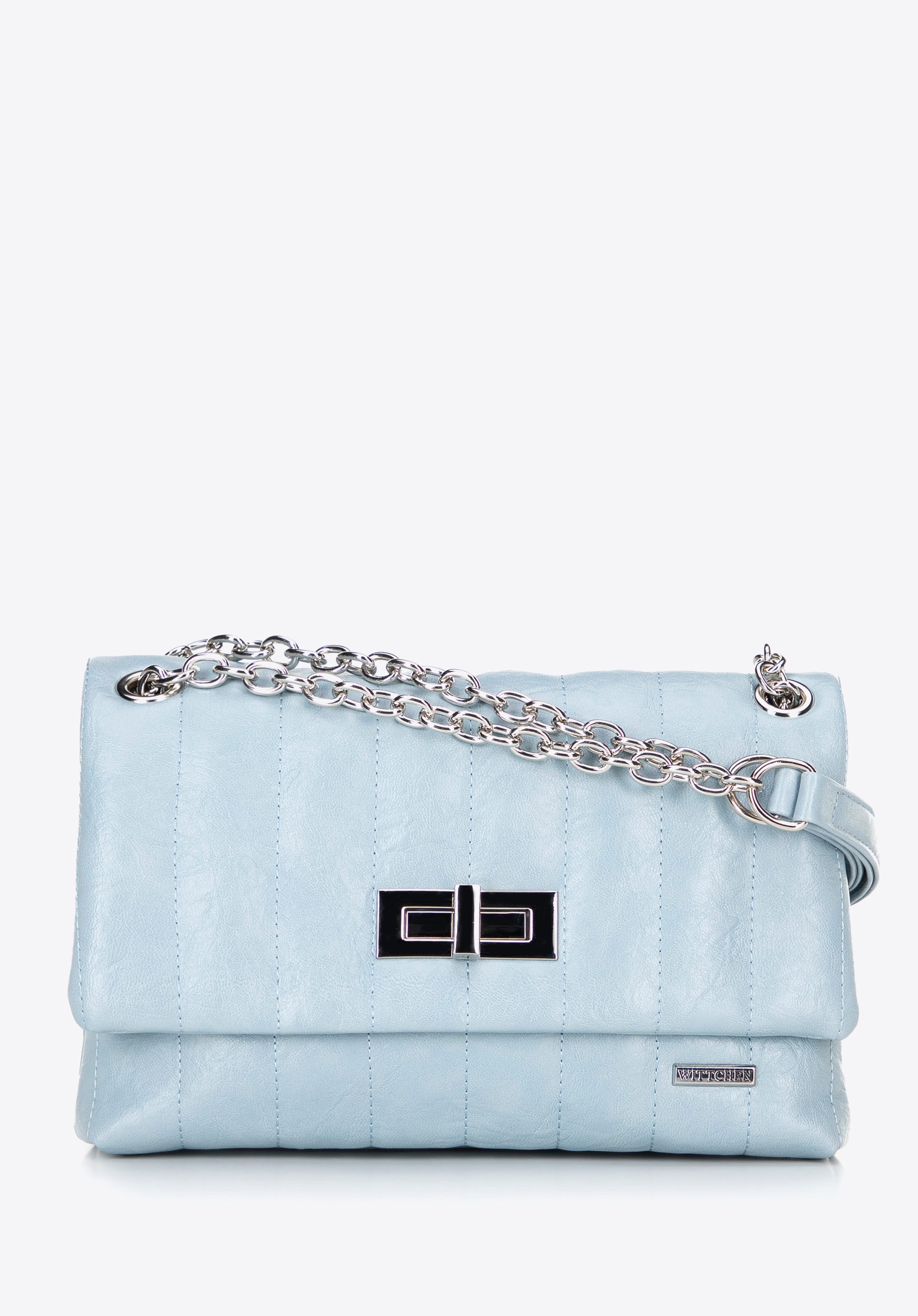 Damen Crossbody aus Öko-Leder, blau, 100-4Y-419-N, Bild 1