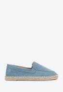 Damen-Espadrilles aus Öko-Wildleder, blau, 96-DP-800-P-35, Bild 1