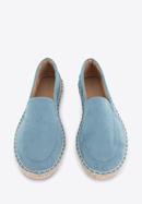 Damen-Espadrilles aus Öko-Wildleder, blau, 96-DP-800-N-35, Bild 2