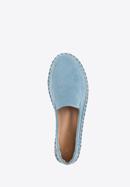 Damen-Espadrilles aus Öko-Wildleder, blau, 96-DP-800-P-35, Bild 4