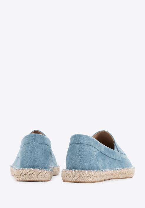 Damen-Espadrilles aus Öko-Wildleder, blau, 96-DP-800-P-35, Bild 5