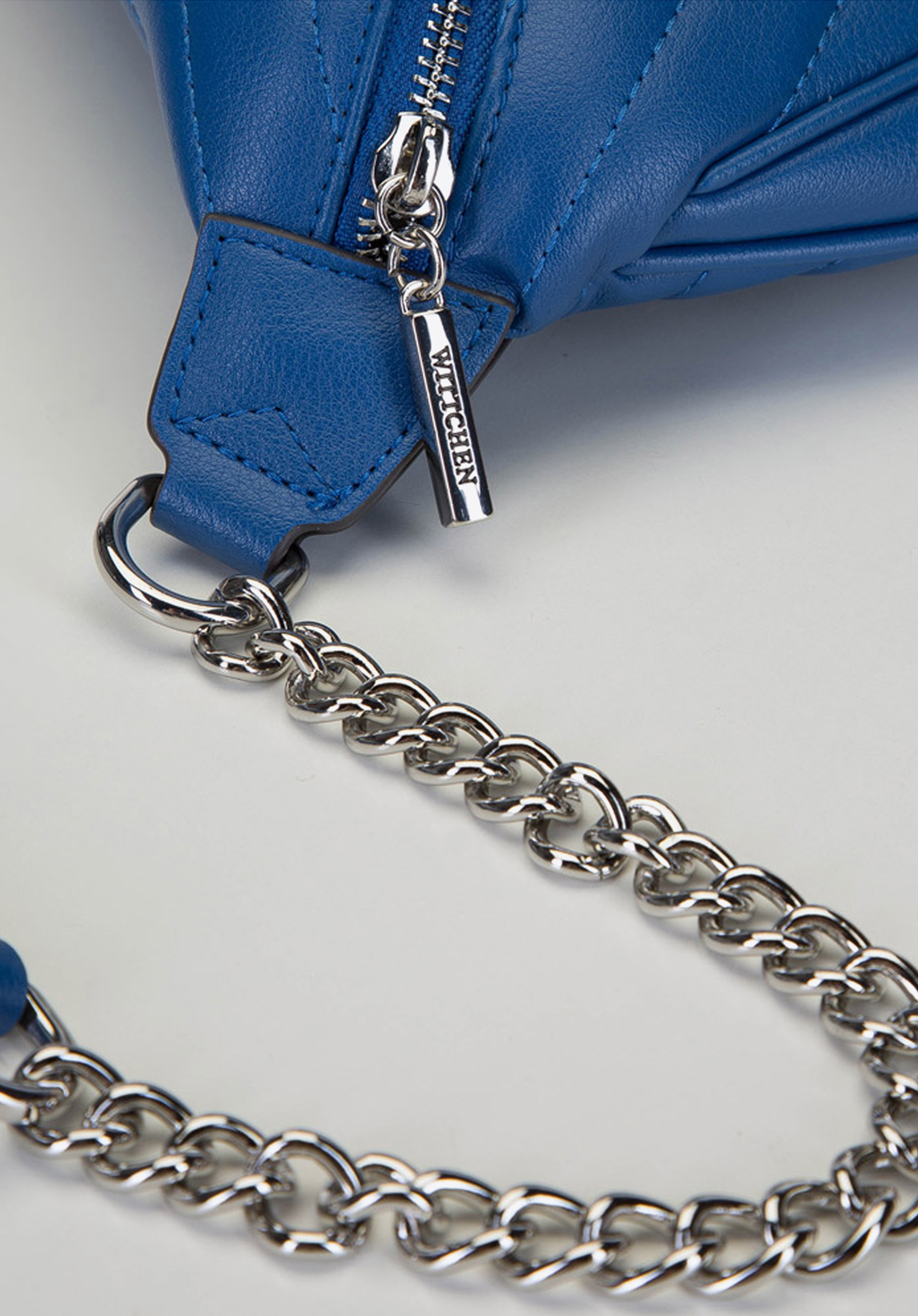 Damen-Gürteltasche aus Echtleder mit Steppung, blau, 92-4E-656-7, Bild 1