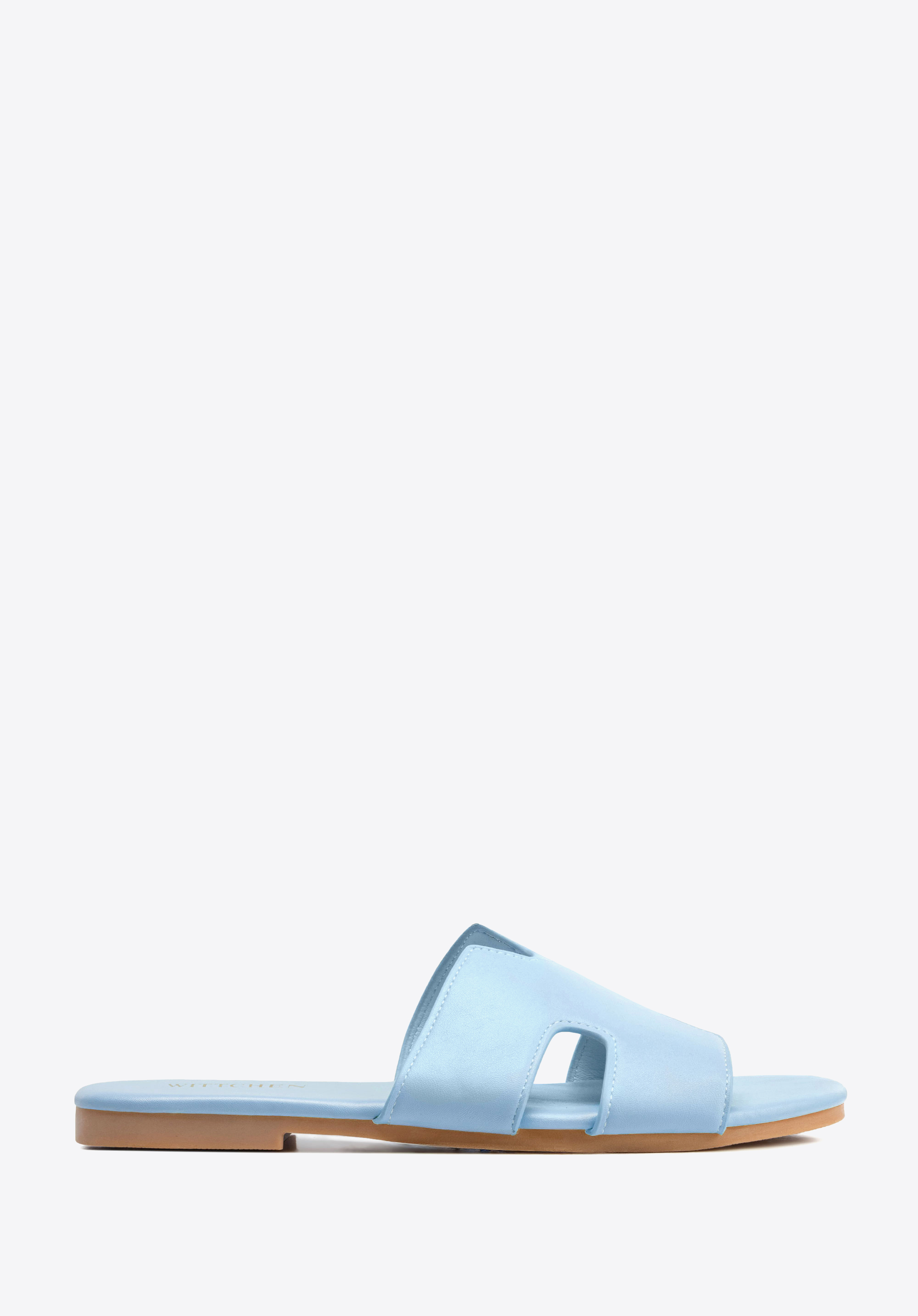 Damen-Ledersandalen mit ''H''-Ausschnitt, blau, 100-DP-809-N-35, Bild 1