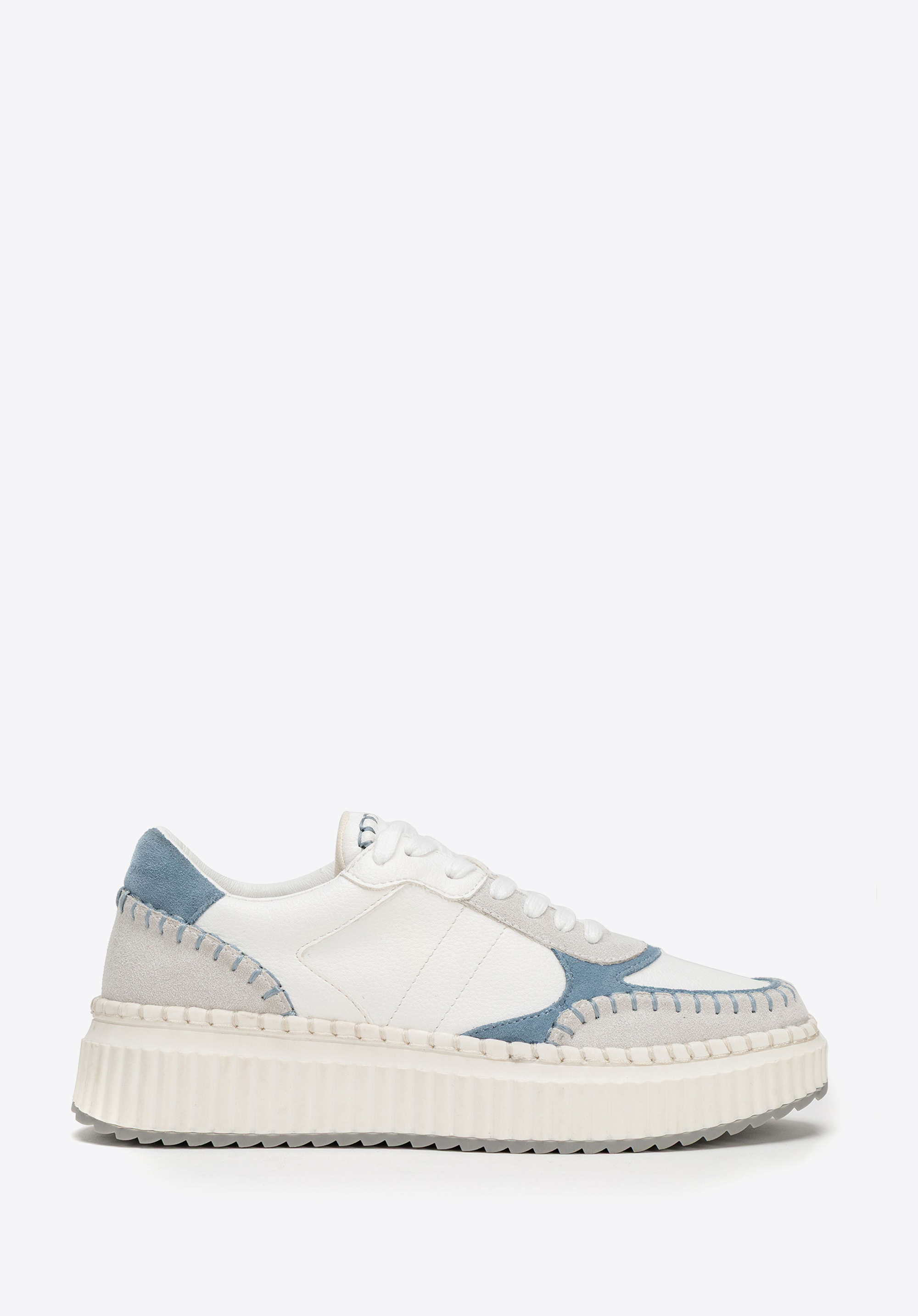 Damen-Sneakers aus Öko-Leder und Wildleder, blau, 100-DP-404-7-41, Bild 1